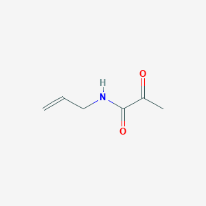 molecular formula C6H9NO2 B13801291 Propanamide, 2-oxo-N-2-propenyl- CAS No. 86918-23-2
