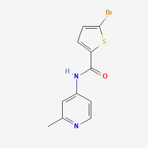 molecular formula C11H9BrN2OS B1380130 5-Bromo-N-(2-methylpyridin-4-yl)thiophene-2-carboxamide CAS No. 1468774-80-2