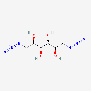 molecular formula C6H12N6O4 B13801365 Mannitol, 1,6-diazido-, D- CAS No. 52868-75-4