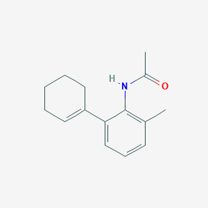 molecular formula C15H19NO B13801367 N-[2-(1-Cyclohexen-1-yl)-6-methylphenyl]acetamide 