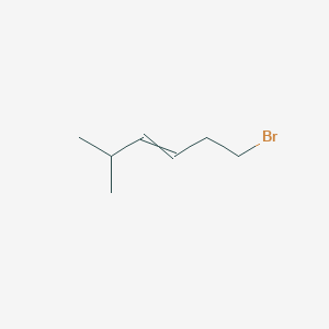 molecular formula C7H13B B1380139 1-Bromo-5-methylhex-3-ene CAS No. 99113-56-1