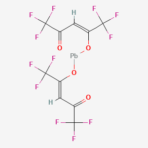 molecular formula C10H2F12O4Pb B13801465 Lead(II) hexafluoroacetylacetonate 