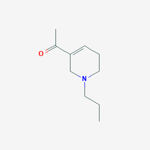 molecular formula C10H17NO B13801493 Cyclopropylamine,N,N-diethyl-1-(P-methylbenzyl)- 