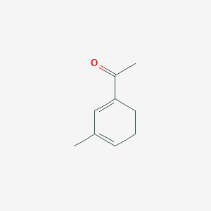 molecular formula C9H12O B13801529 Ethanone, 1-(3-methyl-1,3-cyclohexadien-1-yl)- 