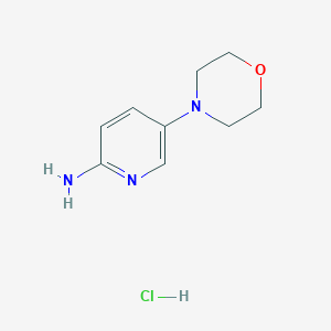 molecular formula C9H14ClN3O B1380156 2-Amino-5-morpholinopyridine Hydrochloride CAS No. 1354940-70-7