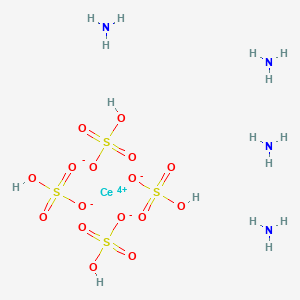 molecular formula CeH16N4O16S4 B13801578 Cerium ammonium sulfate 