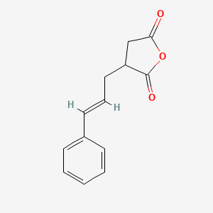 molecular formula C13H12O3 B13801592 3-Cinnamyl-tetrahydro-furan-2,5-dione CAS No. 7508-06-7