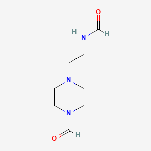 molecular formula C8H15N3O2 B13801611 N-[2-(4-Formylpiperazin-1-YL)ethyl]formamide CAS No. 69793-59-5