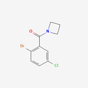 molecular formula C10H9BrClNO B1380169 Azetidin-1-yl(2-bromo-5-chlorophenyl)methanone CAS No. 1623904-04-0