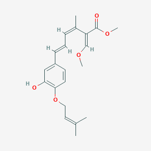 molecular formula C21H26O5 B138017 Strobilurin F CAS No. 129145-63-7