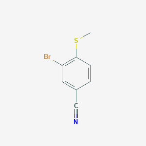 molecular formula C8H6BrNS B1380180 3-Bromo-4-(Methylthio)benzonitrile CAS No. 1379371-43-3