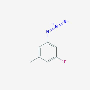 molecular formula C7H6FN3 B1380187 1-Azido-3-fluoro-5-methylbenzene CAS No. 1511741-94-8