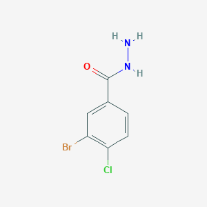 molecular formula C7H6BrClN2O B138022 3-Bromo-4-chlorobenzhydrazide CAS No. 148993-18-4