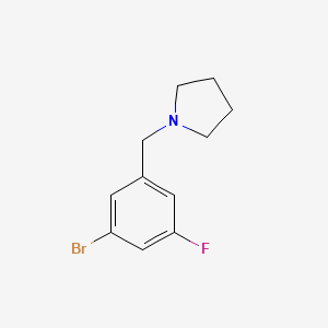 1-(3-Bromo-5-fluorobenzyl)pyrrolidine