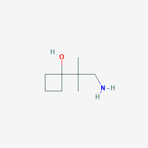 1-(1-Amino-2-methylpropan-2-yl)cyclobutan-1-ol