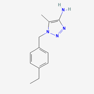 1-[(4-ethylphenyl)methyl]-5-methyl-1H-1,2,3-triazol-4-amine