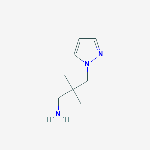 2,2-dimethyl-3-(1H-pyrazol-1-yl)propan-1-amine