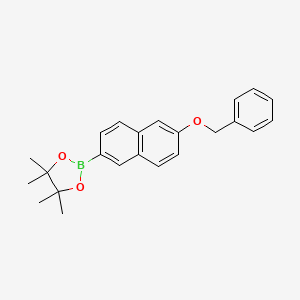 2-[6-(Benzyloxy)naphthalen-2-yl]-4,4,5,5-tetramethyl-1,3,2-dioxaborolane