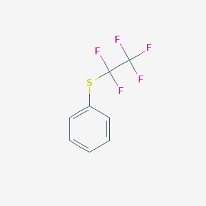 molecular formula C8H5F5S B13802498 [(Pentafluoroethyl)sulfanyl]benzene CAS No. 65538-00-3
