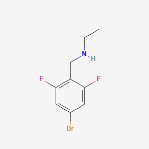 [(4-Bromo-2,6-difluorophenyl)methyl](ethyl)amine