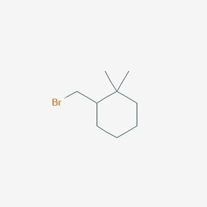 molecular formula C9H17B B1380254 2-(Bromomethyl)-1,1-dimethylcyclohexane CAS No. 1501249-61-1