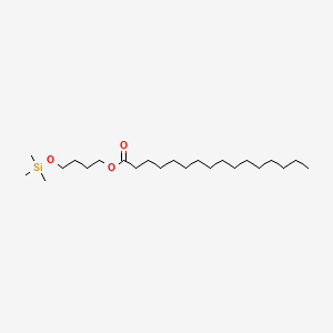 molecular formula C23H48O3Si B13802551 4-Trimethylsilyloxybutyl hexadecanoate CAS No. 56630-47-8