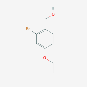molecular formula C9H11BrO2 B1380264 (2-Bromo-4-ethoxyphenyl)methanol CAS No. 1427079-86-4