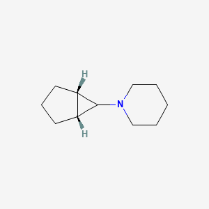 molecular formula C11H19N B13802652 1-[(1S,5R)-6-bicyclo[3.1.0]hexanyl]piperidine 