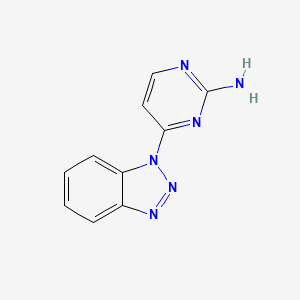 4-(1H-1,2,3-benzotriazol-1-yl)pyrimidin-2-amine