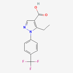 5-ethyl-1-[4-(trifluoromethyl)phenyl]-1H-pyrazole-4-carboxylic acid