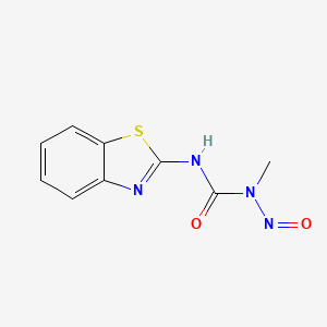 molecular formula C9H8N4O2S B13802697 N-Nitrosobenzthiazuron CAS No. 51542-33-7