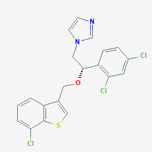molecular formula C20H15Cl3N2OS B138027 (S)-Sertaconazole CAS No. 583057-51-6
