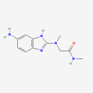 2-[(5-amino-1H-1,3-benzodiazol-2-yl)(methyl)amino]-N-methylacetamide