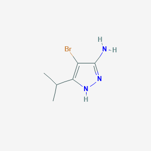 molecular formula C6H10BrN3 B1380276 4-Bromo-5-isopropyl-1H-pyrazol-3-amine CAS No. 2089705-10-0