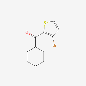 molecular formula C11H13BrOS B1380279 (3-Bromothiophen-2-yl)(cyclohexyl)methanone CAS No. 1531080-82-6