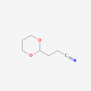 molecular formula C7H11NO2 B13802810 3-(1,3-Dioxan-2-yl)propanenitrile CAS No. 80692-35-9