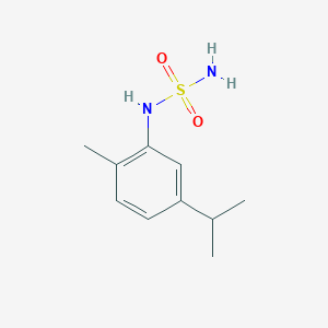 molecular formula C10H16N2O2S B13802811 Sulfamide,carvacryl-(7ci,8ci) CAS No. 6825-29-2