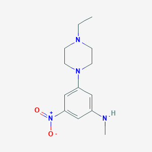 molecular formula C13H20N4O2 B1380282 3-(4-ethylpiperazin-1-yl)-N-methyl-5-nitroaniline CAS No. 1509397-22-1