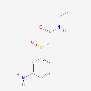 molecular formula C10H14N2O2S B1380285 2-(3-aminobenzenesulfinyl)-N-ethylacetamide CAS No. 1510580-79-6