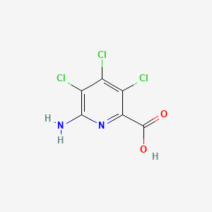 molecular formula C6H3Cl3N2O2 B13802856 6-Amino-3,4,5-trichloropyridine-2-carboxylic acid CAS No. 55934-03-7
