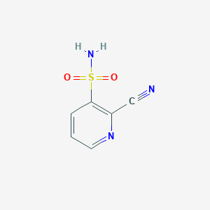molecular formula C6H5N3O2S B1380288 2-Cyanopyridine-3-sulfonamide CAS No. 1537550-29-0