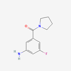 (3-Amino-5-fluorophenyl)-pyrrolidin-1-yl-methanone