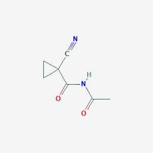 molecular formula C7H8N2O2 B138029 N-Acetyl-1-cyanocyclopropanecarboxamide CAS No. 133036-87-0