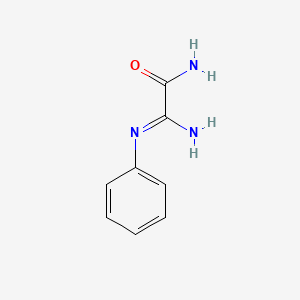molecular formula C8H9N3O B13802974 2-Amino-2-phenyliminoacetamide 