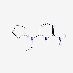 molecular formula C11H18N4 B1380299 N4-cyclopentyl-N4-ethylpyrimidine-2,4-diamine CAS No. 1512107-90-2