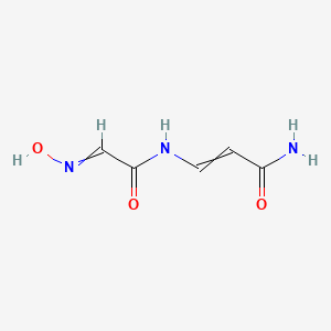 molecular formula C5H7N3O3 B13803013 3-[[(Hydroxyimino)acetyl]amino]propenamide CAS No. 2508-65-8
