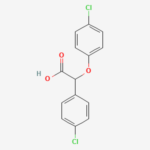 molecular formula C14H10Cl2O3 B13803053 2-(4-Chlorophenoxy)-2-(4-chlorophenyl)acetic acid CAS No. 57226-04-7