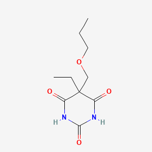molecular formula C10H16N2O4 B13803067 5-Ethyl-5-(propoxymethyl)barbituric acid CAS No. 67050-96-8