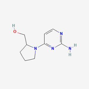 [1-(2-Aminopyrimidin-4-yl)pyrrolidin-2-yl]methanol