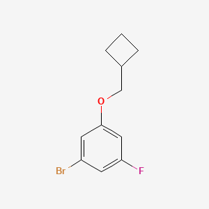 molecular formula C11H12BrFO B1380313 1-Bromo-3-(cyclobutylmethoxy)-5-fluorobenzene CAS No. 1519211-07-4